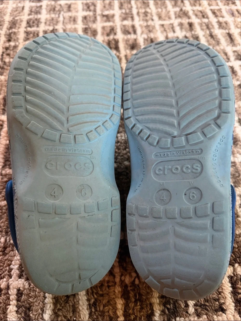 Kids Blue Stitch-Themed Slip-On Crocs
